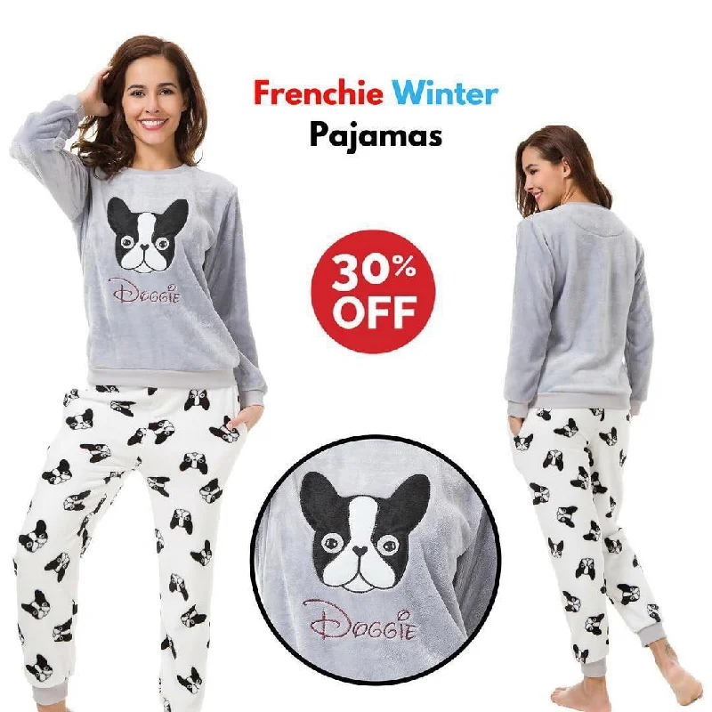 French Bulldog Winter Pajamas (WS53) Cozy pajama sets