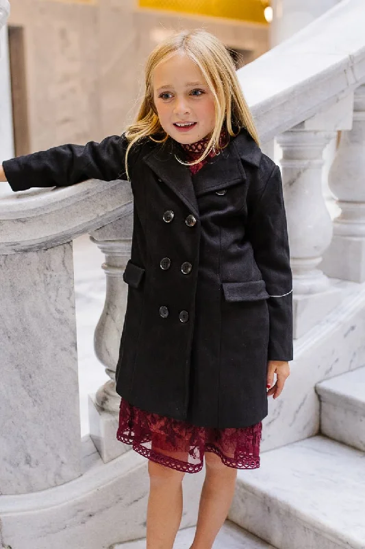 Mini Tabitha Coat in Black Suede - FINAL SALE Date night mini dresses