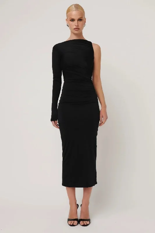 Delaware Dress - Black Cheap midi dresses