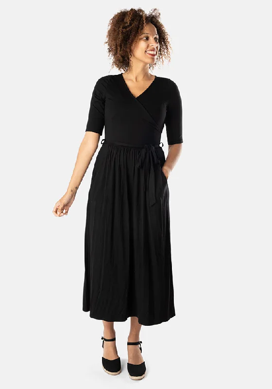 Hollis Black Midi Dress Festival midi dresses