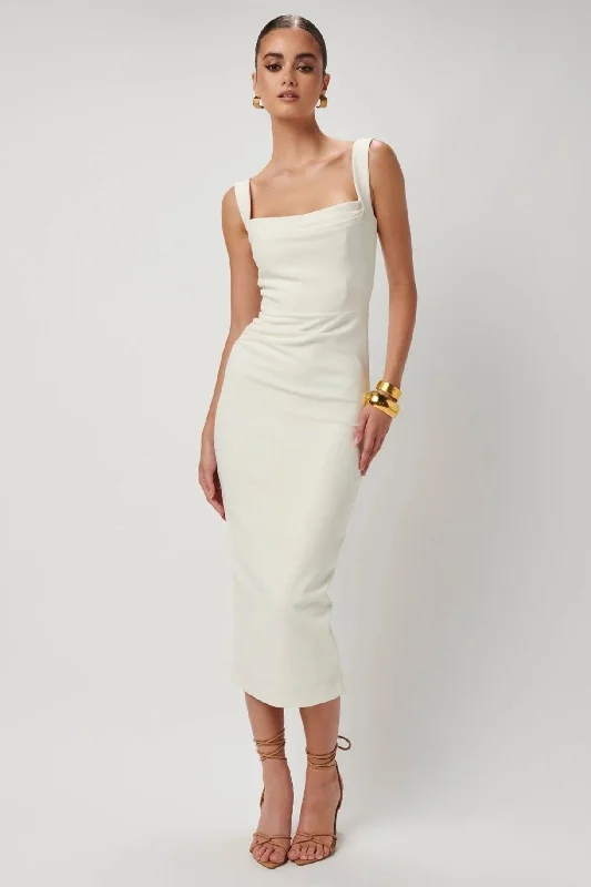 Marbella Dress - Ivory Best midi dresses for elegant looks