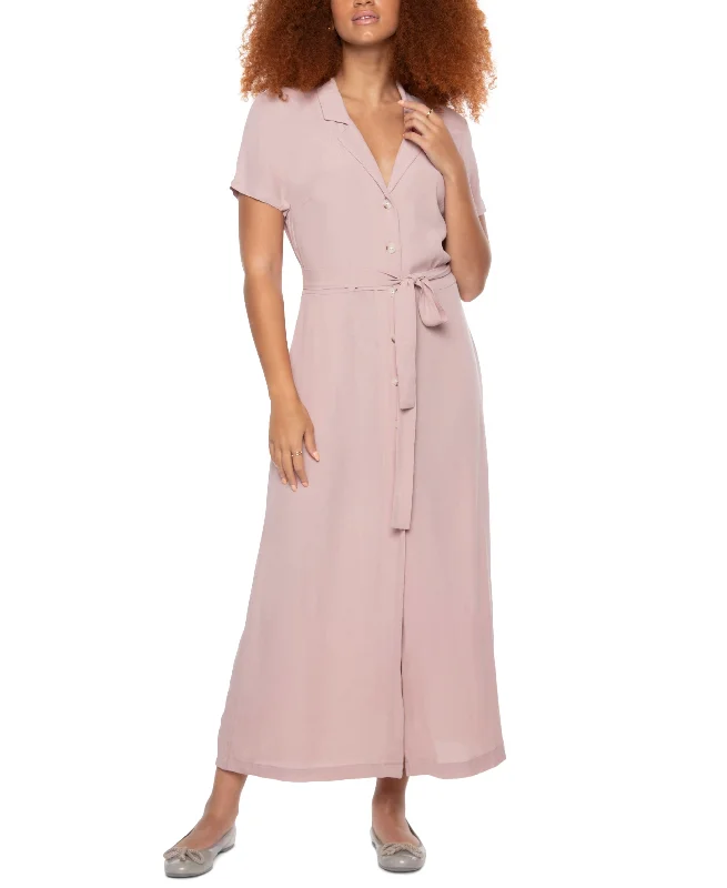 Back Tape Button Down Maxi Dress Trendy maxi dresses under $50