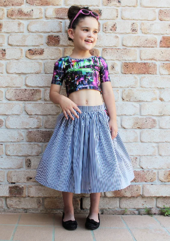 Gathered Skirt | Girls Sewing Pattern Pleated unclassified skirts