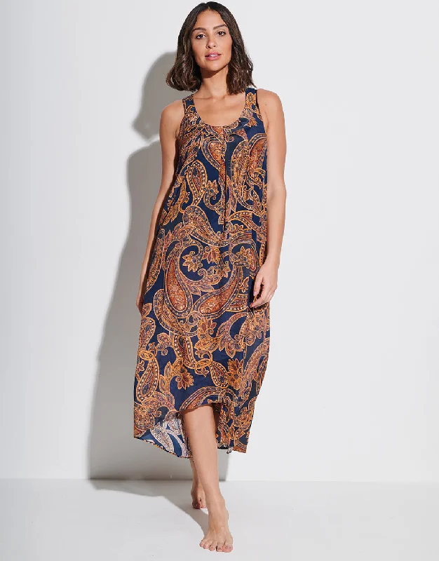 Memory Maxi Dress - Sunset Navy Y2K maxi dresses