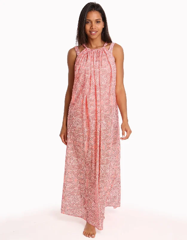 Malika Cotton Maxi Beach Dress - Print Affordable maxi dresses