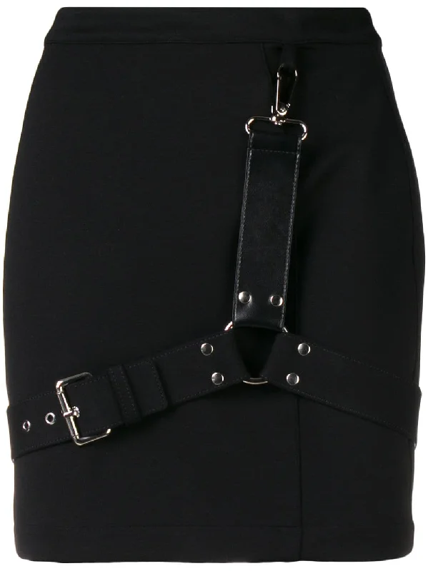 bondage mini skirt High-waist Denim Skirt