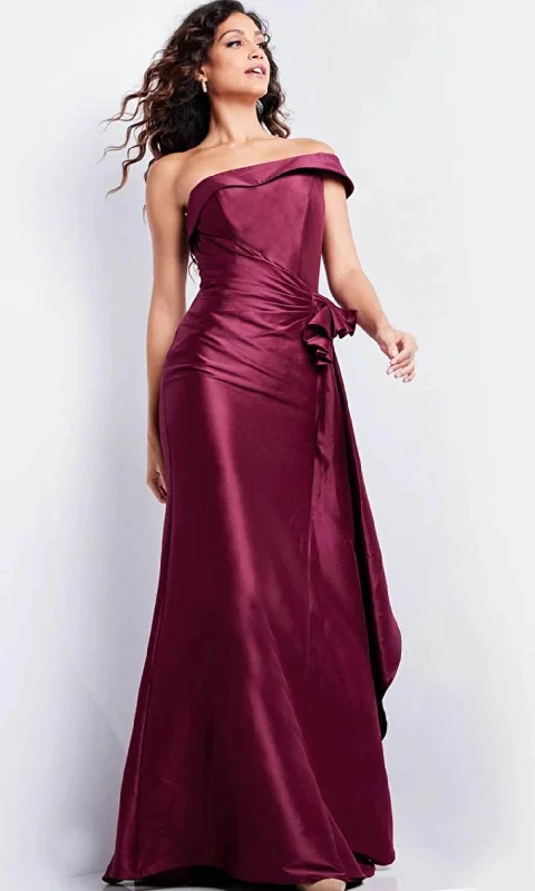 Jovani 25831 - Straight Ruched Waist Evening Gown Glamorous party dresses