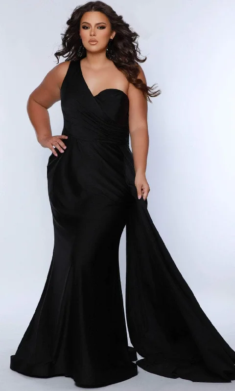 Sydney's Closet SC7377 - Ruched One-Sleeve Prom Gown Best party dresses for dancing