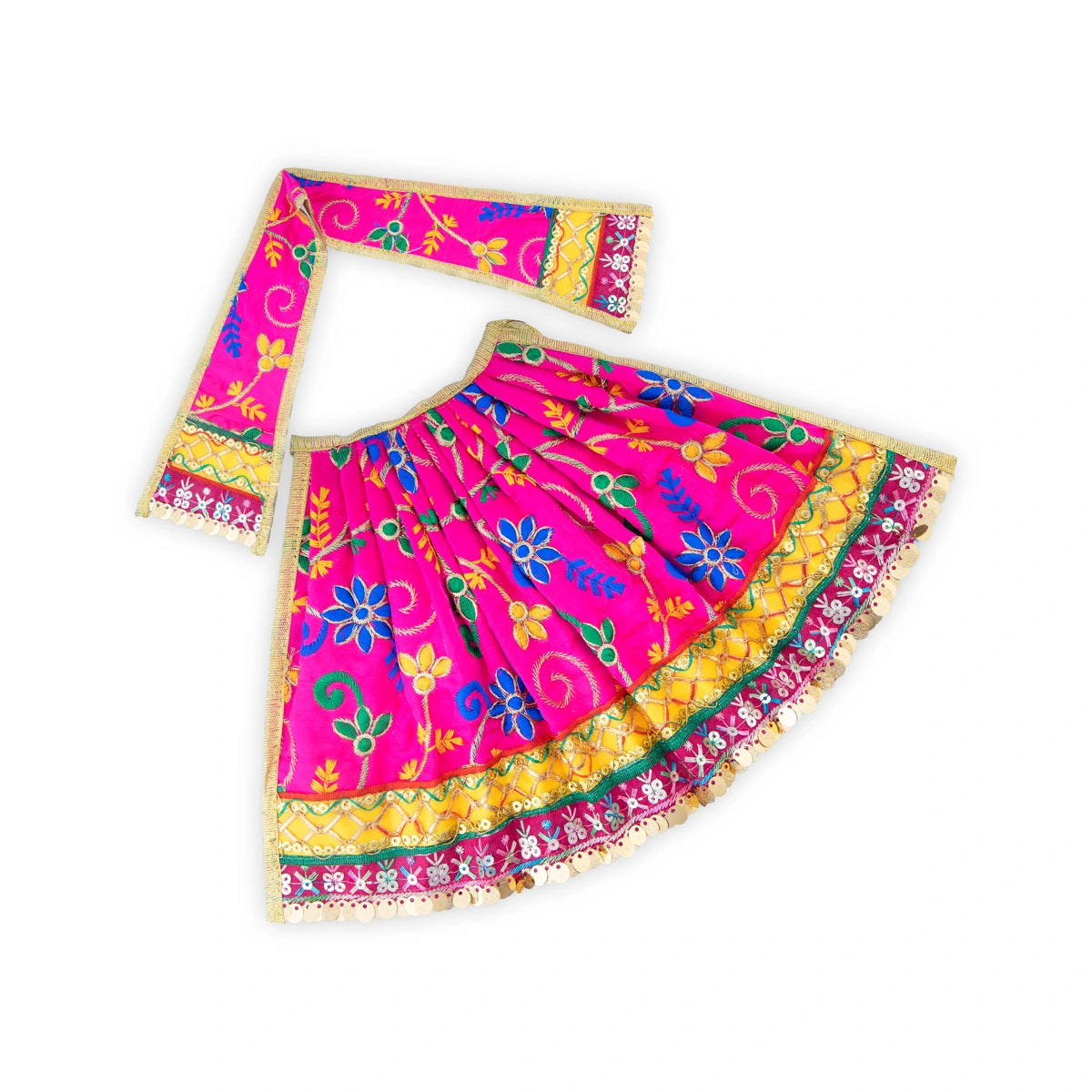 Amman Pavadai - 8 x 15 Inches | Mata Dress/ Devi Vastra/ Mata Poshak for Deity/ Assorted Colour Lightweight unclassified dresses