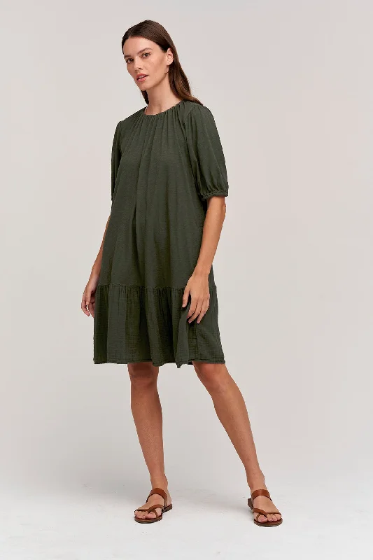 BECCA PUFF SLEEVE DRESS Soft fabric unclassified dresses