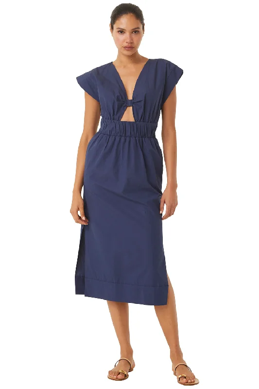 Midnight Blue Poplin