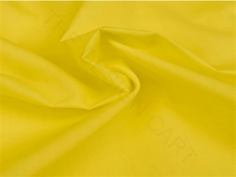 Bright Yellow Tabinet Cotton Fabric Summer unclassified dresses