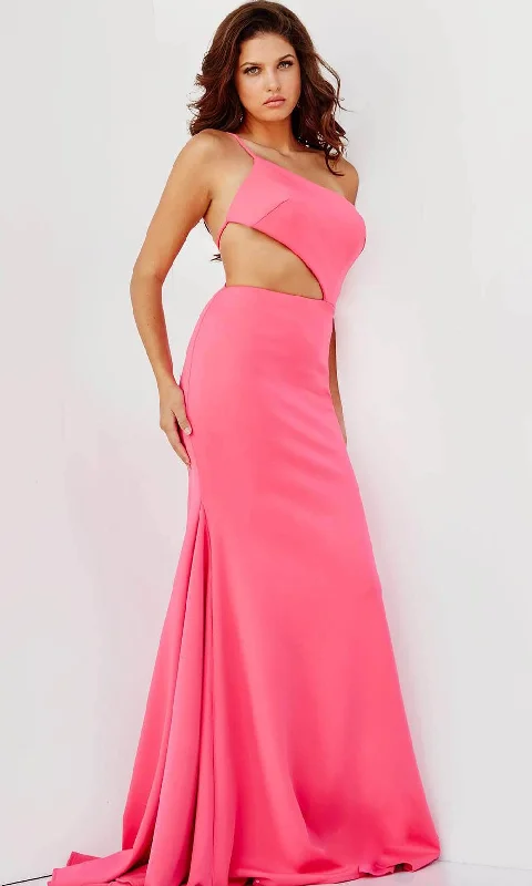 JVN by Jovani JVN000273 - One Shoulder Cutout Prom Dress Designer unclassified dresses