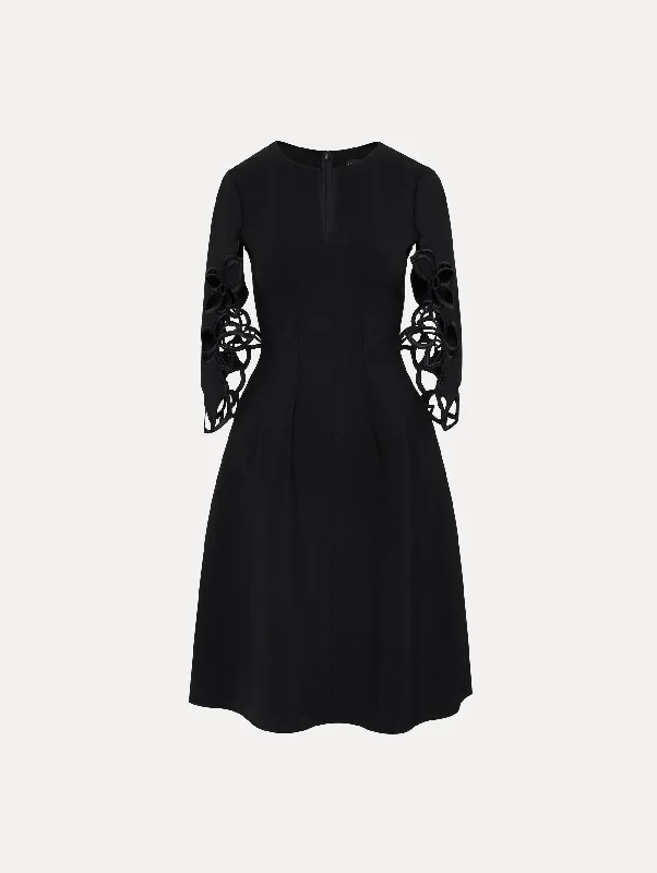 Orchid Sleeve Split Neck Dress High-low unclassified dresses