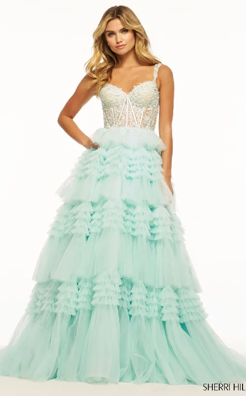 Sherri Hill 56019 Dress Denim unclassified dresses