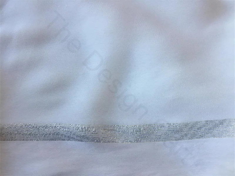 White Dyeable Viscose Fabric with Satin Border Trendy unclassified dresses