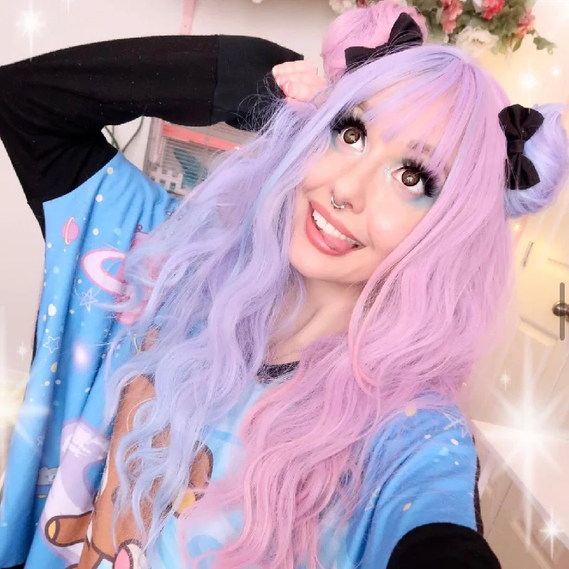 Review for Lolita candy color long roll wig yv42342 Soft Flow Maxi