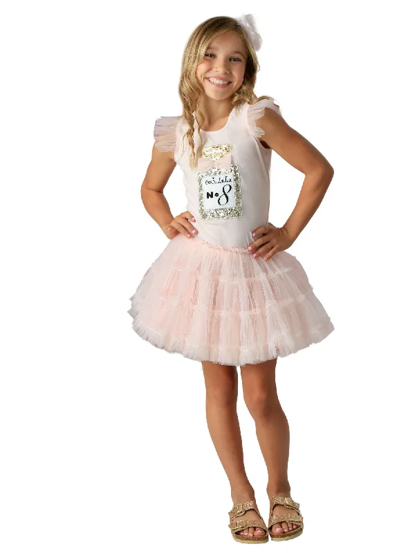 Blush Perfume Birthday Dress with Sequin Top and Tiered Tulle Skirt, Sizes 12M-8 Sequin Dress Allure