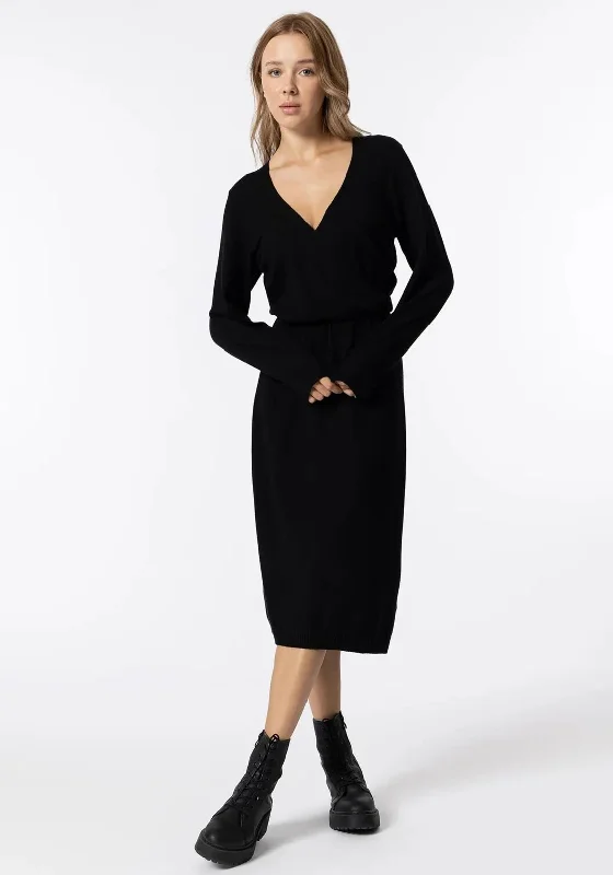 Tiffosi Brianna Knit Midi Dress, Black Midi Skirt Outfit