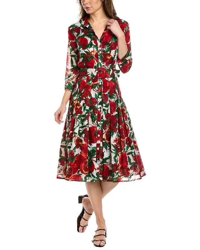 Samantha Sung Audrey Shirtdress Trendy Shirt Dress