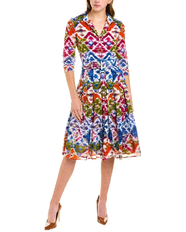 Samantha Sung Patricia Shirtdress Short Shirt Dress