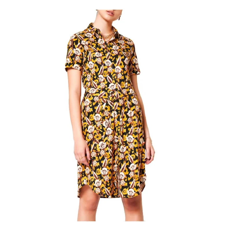 Wildflower Print Kim Shirt Dress In Multi Shirt Dress Chic