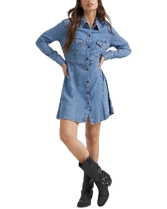 Wrangler A-Line Shirtdress Classic Shirt Gown